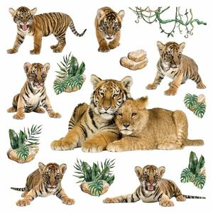 Tigers öntapadós dekoráció, 30 x 30 cm kép