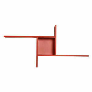 Piros többszintes fali polc 100 cm Cross – Kalune Design kép