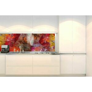 Öntapadó konyha fotótapéta színes fal kép