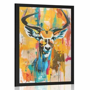 Plakát antilop festmény utánzata kép