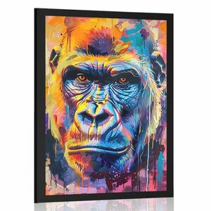 Plakát gorilla festmény utánzata kép
