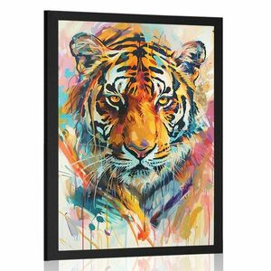 Plakát tigris festmény utánzata kép