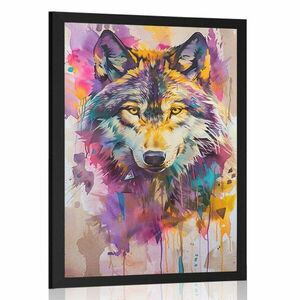 Plakát farkas festmény utánzata kép