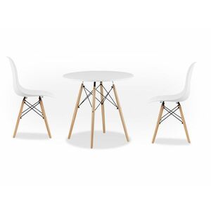 OSLO fehér asztal étkezőgarnitúra 1 + 2 YORK OSAKA szék kép