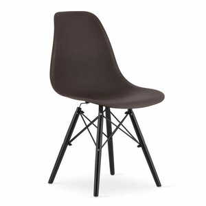YORK OSAKA sötétbarna szék fekete lábakkal kép