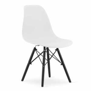 Fehér YORK OSAKA szék fekete lábakkal kép