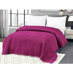 ARROW VELVET lila bársony ágytakaró mintával Méret: 200 x 220 cm kép