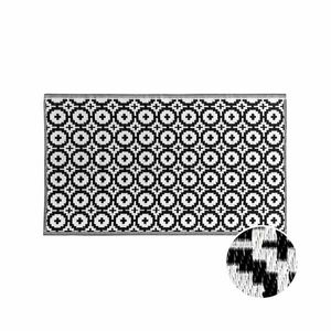COLOUR CLASH kültéri szőnyeg, fekete/fehér mozaik 150x90cm kép