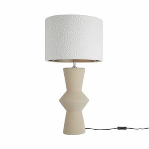 FREJA asztali lámpa kerámia talppal, bézs-fehér 85 cm kép
