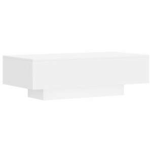 vidaXL fehér szerelt fa dohányzóasztal 100x49, 5x31 cm kép