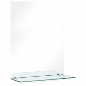 vidaXL edzett üveg falitükör polccal 30 x 50 cm kép