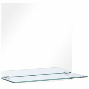 vidaXL edzett üveg falitükör polccal 50 x 50 cm kép