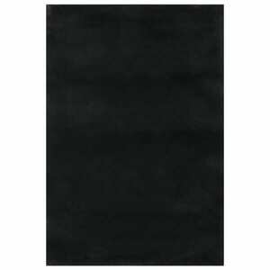 vidaXL fekete csúszásmentes rövid szálú mosható szőnyeg 160 x 230 cm kép