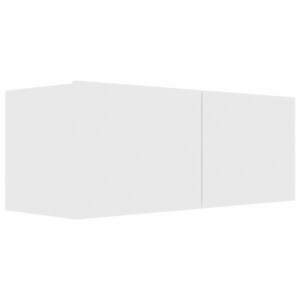 vidaXL fehér szerelt fa TV-szekrény 80 x 30 x 30 cm kép