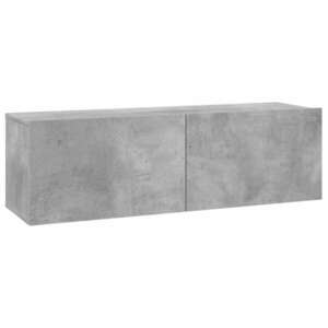 vidaXL betonszürke szerelt fa TV-szekrény 100 x 30 x 30 cm kép