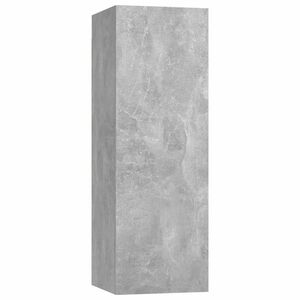 vidaXL betonszürke szerelt fa TV-szekrény 30, 5 x 30 x 90 cm kép