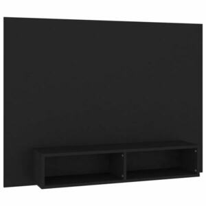 vidaXL fekete szerelt fa fali TV-szekrény 120 x 23, 5 x 90 cm kép