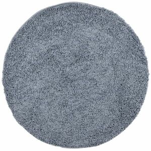 vidaXL PAMPLONA kék magas szálú bolyhos modern szőnyeg Ø 160 cm kép