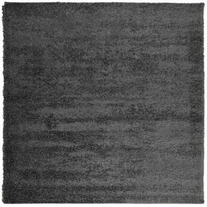 vidaXL PAMPLONA antracit magas szálú bolyhos modern szőnyeg 200x200 cm kép