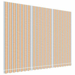 vidaXL többszínű csíkos pótszövet napellenzőhöz 5 x 3, 5 m kép