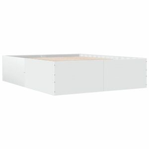 vidaXL fehér szerelt fa ágykeret 160 x 200 cm kép