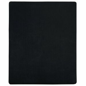 vidaXL fekete pamutdzsörzé gumis lepedő 140 x 200 cm kép