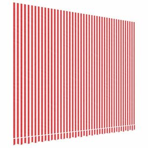 vidaXL piros és fehér csíkos pótszövet napellenzőhöz 4, 5x3, 5 m kép