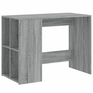 vidaXL szürke sonoma színű szerelt fa íróasztal 102x50x75 cm kép