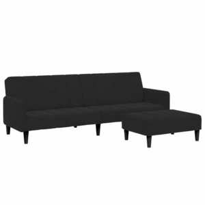Fekete bársony kanapéágy kép