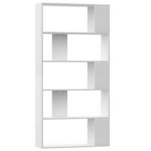 vidaXL fehér szerelt fa könyvszekrény/térelválasztó 80x24x159 cm kép