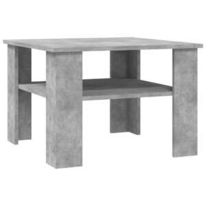 vidaXL betonszürke szerelt fa dohányzóasztal 60 x 60 x 42 cm kép