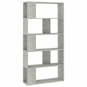 vidaXL betonszürke szerelt fa könyvszekrény/térelválasztó 80x24x159 cm kép
