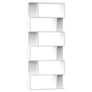 vidaXL fehér szerelt fa könyvszekrény/térelválasztó 80x24x192 cm kép