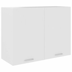 vidaXL fehér szerelt fa függő szekrény 80 x 31 x 60 cm kép
