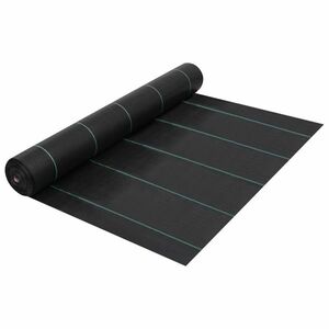 vidaXL fekete PP talajtakaró szőnyeg 1 x 50 m kép