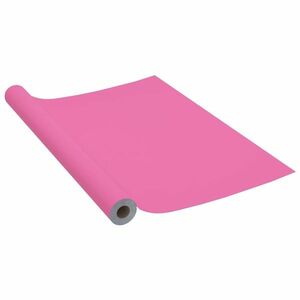 vidaXL magasfényű rózsaszín öntapadó PVC bútorfólia 500 x 90 cm kép