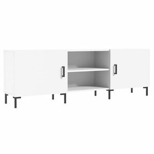 Fehér szerelt fa tv-szekrény 150 x 30 x 50 cm kép