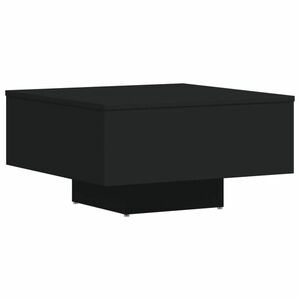 vidaXL fekete forgácslap dohányzóasztal 60 x 60 x 31, 5 cm kép
