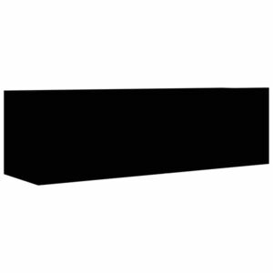 vidaXL fekete szerelt fa TV-szekrény 100 x 30 x 30 cm kép