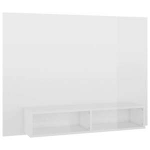 vidaXL magasfényű fehér szerelt fa fali TV-szekrény 120x23, 5x90 cm kép