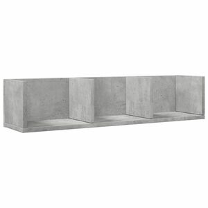 vidaXL betonszürke szerelt fa faliszekrény 75x18x16, 5 cm kép
