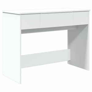 vidaXL fehér fésülködőasztal tükörrel 100x45x76 cm kép