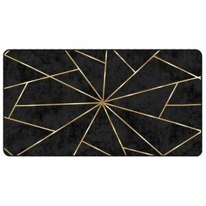 vidaXL fekete-arany mosható csúszásgátló szőnyeg 80 x 150 cm kép