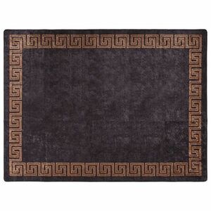 vidaXL fekete-arany mosható csúszásgátló szőnyeg 400 x 300 cm kép
