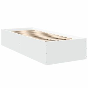 vidaXL fehér szerelt fa ágykeret 90 x 190 cm kép
