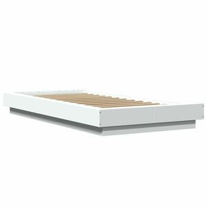 vidaXL fehér szerelt fa ágykeret 100 x 200 cm kép