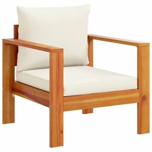 vidaXL tömör akácfa kerti szék párnákkal kép