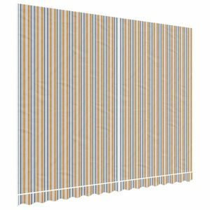 vidaXL többszínű csíkos pótszövet napellenzőhöz 4 x 3 m kép