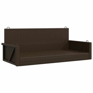 vidaXL barna polyrattan hintapad 119 x 56 x 48 cm kép