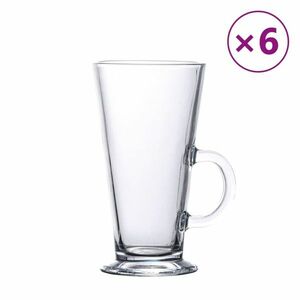 vidaXL 6 db latte pohár fogantyúval 250 ml kép